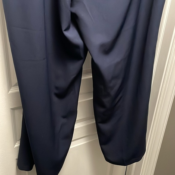 Eloquii Navy Gold Button Embellishment Wide Leg Pant Size 20 - Picture 7 of 7